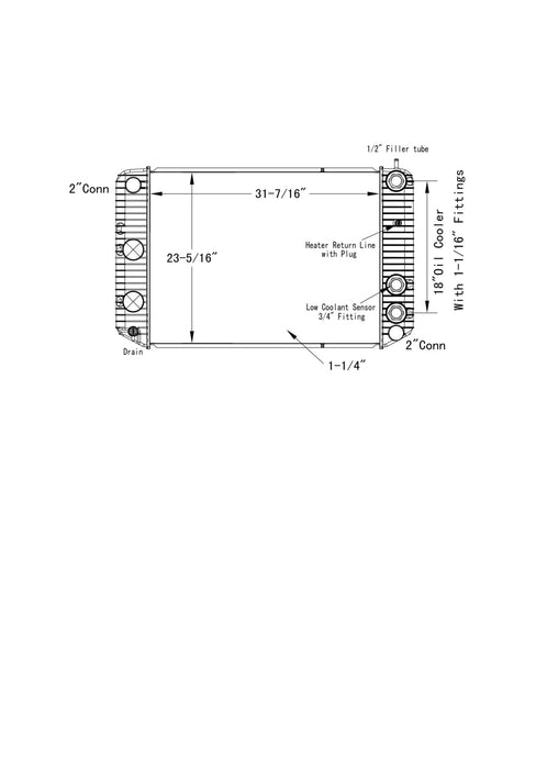 Chevrolet / GMC Kodiak , Topkick Radiator 