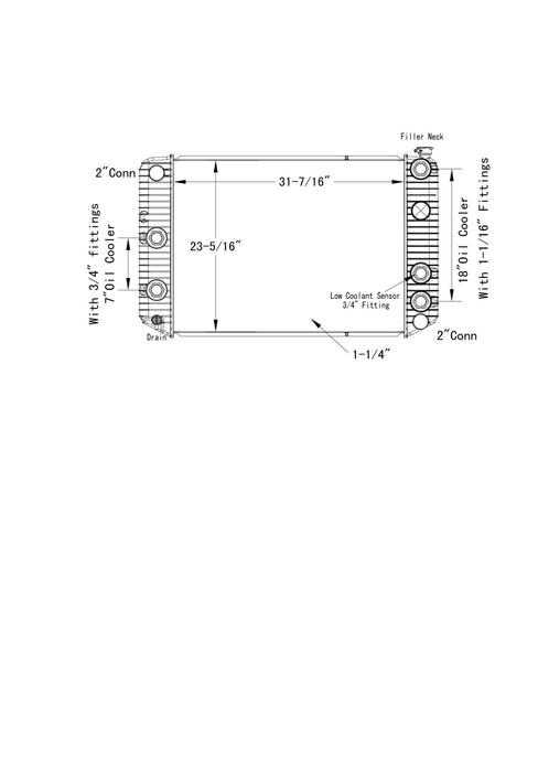 Chevrolet / GMC Kodiak , Topkick Radiator 