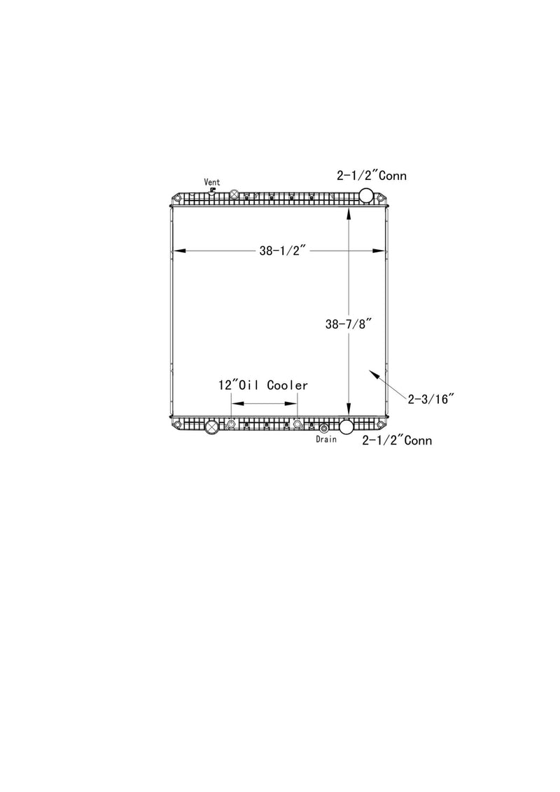 Load image into Gallery viewer, Freightliner Columbia, M2, LT9500 Series Radiator # 601083 - Radiator Supply House
