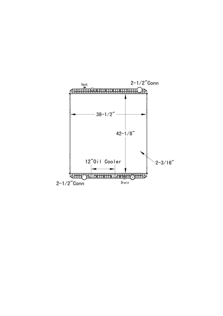 Freightliner M2 Business Class Radiator 601115 Radiator Supply House