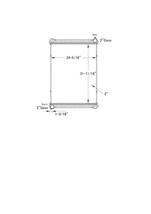 Freightliner M2 Business Class Radiator 