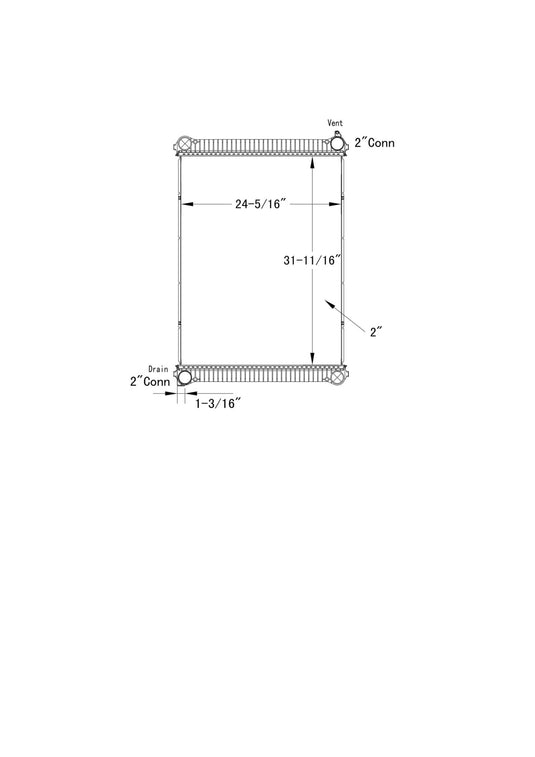 Freightliner M2 Business Class Radiator 