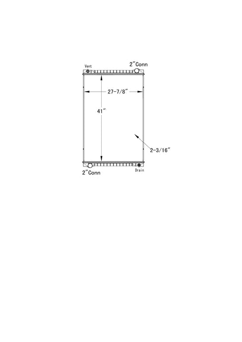 Freightliner Sanatation Truck Radiator 