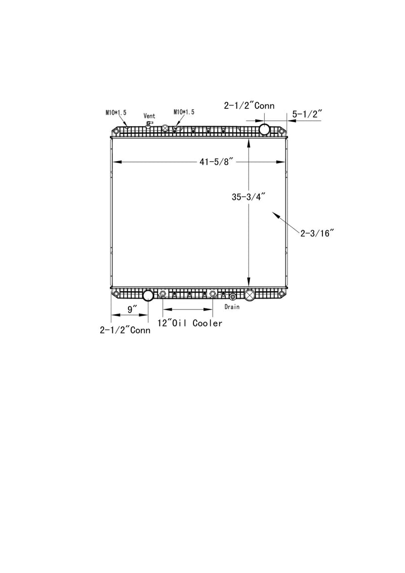 Load image into Gallery viewer, Freightliner W95, 114SD Radiator # 601123 - Radiator Supply House
