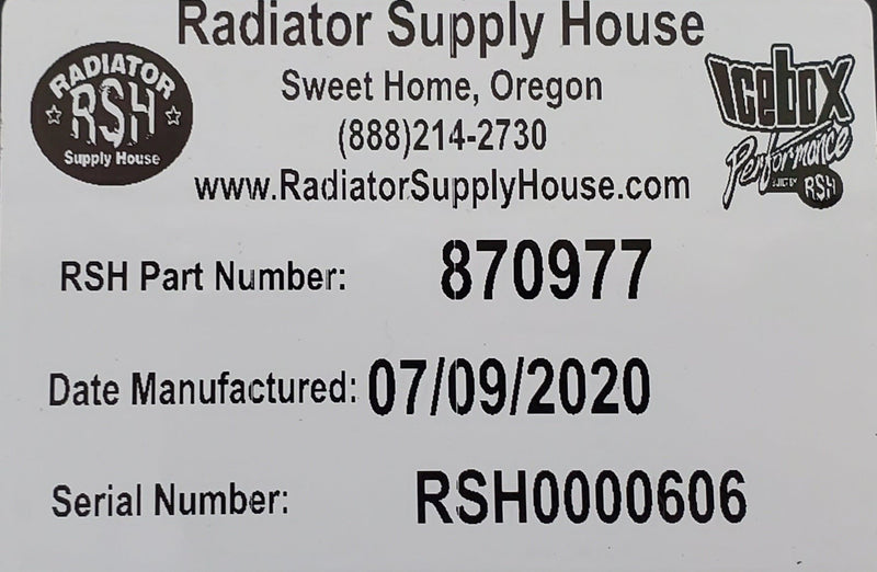 Load image into Gallery viewer, John Deere 440, 440A, 440B Radiator # 870977 - Radiator Supply House
