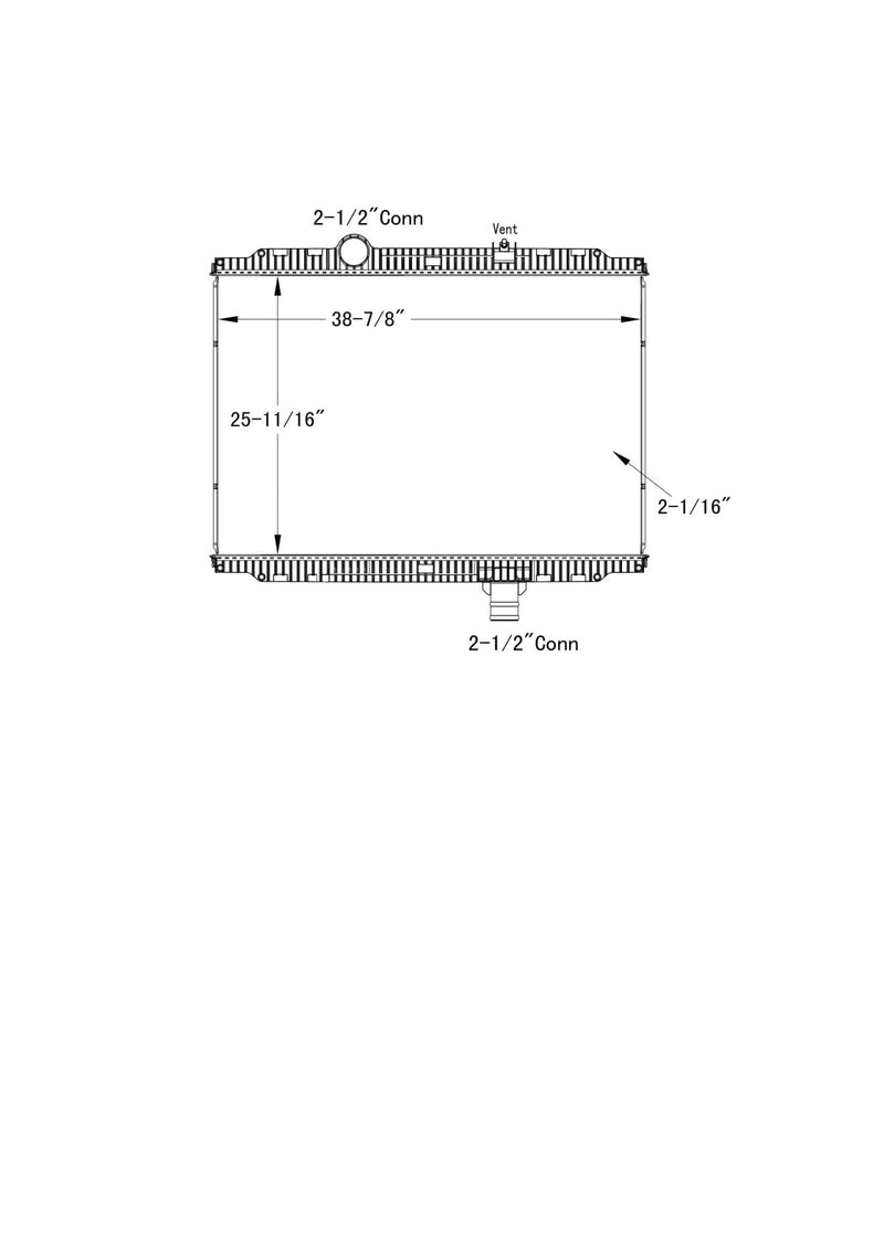 Load image into Gallery viewer, Kenworth T200, T300, T170, 270, 370 Radiator # 604078 - Radiator Supply House
