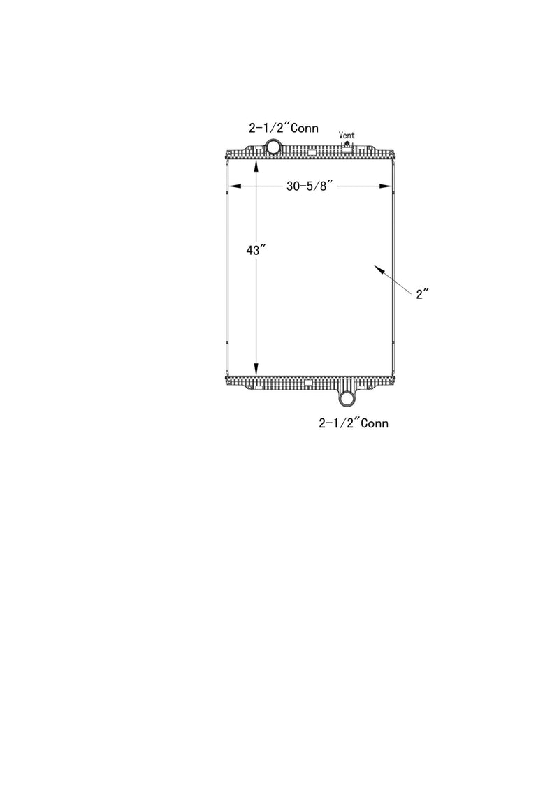 Load image into Gallery viewer, Kenworth T660 , W900 , W900B2 , T800H Radiator # 604075 - Radiator Supply House
